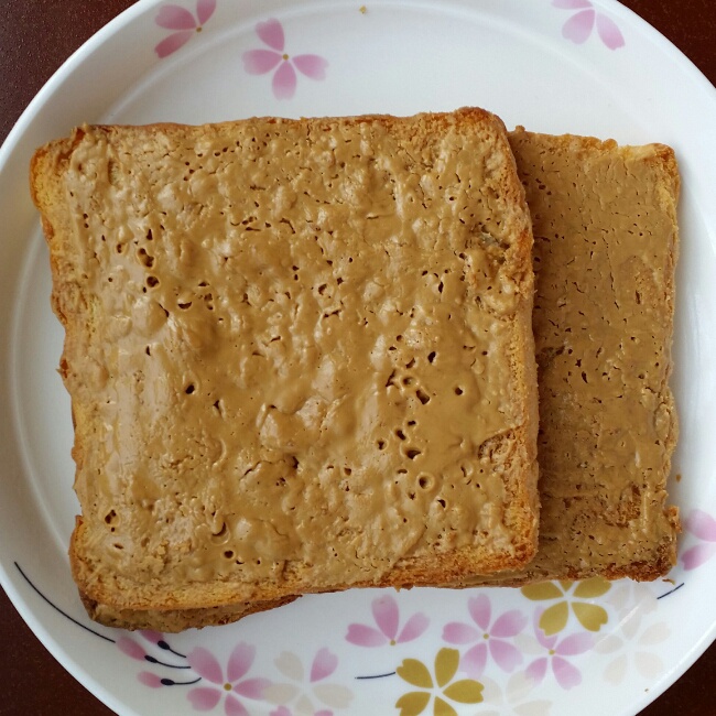 爱吃甜食的小胖胖做的花生厚片