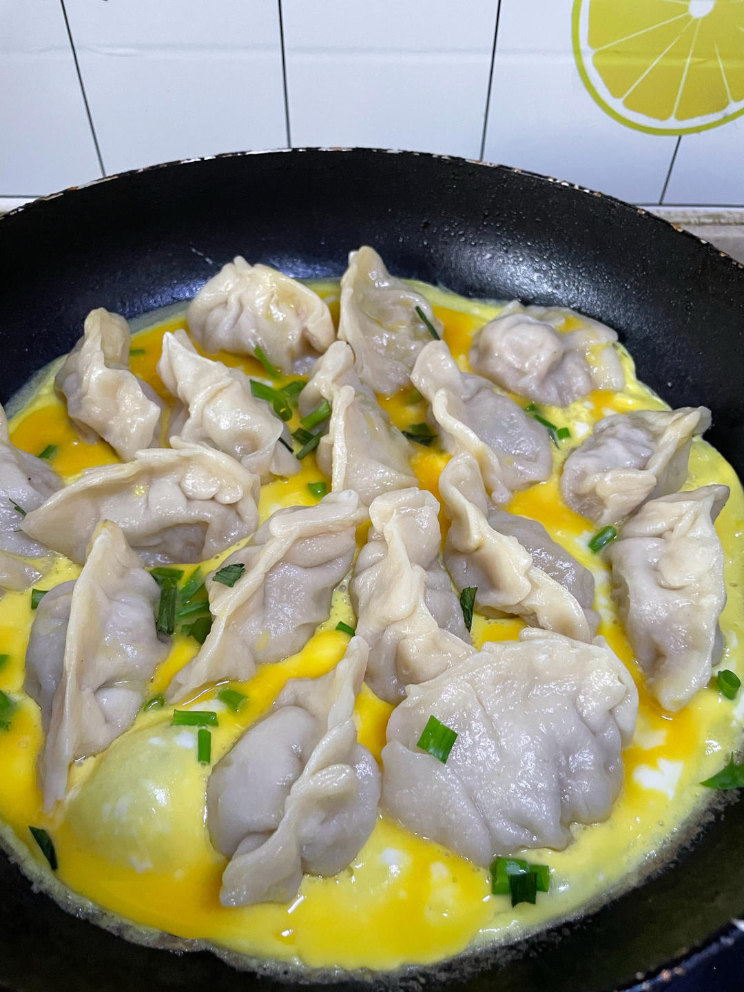懒人快手抱蛋煎饺