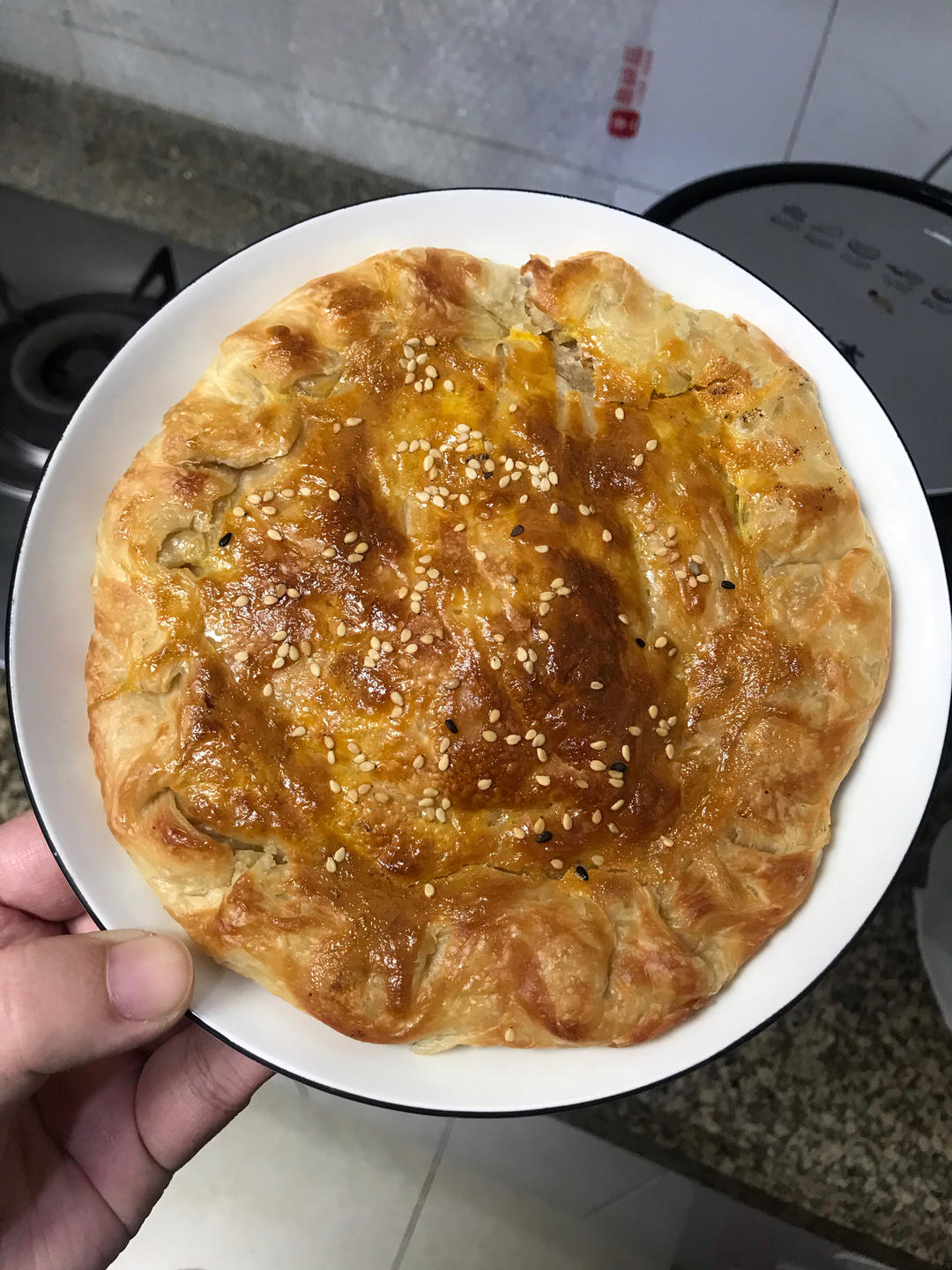 手抓饼新吃法🔥芝士爆浆红薯饼🍠外酥里软