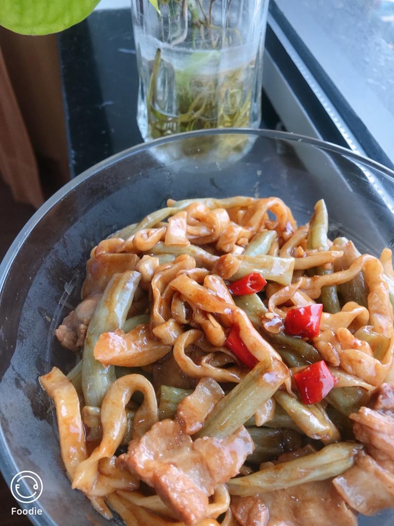 豆角焖个面