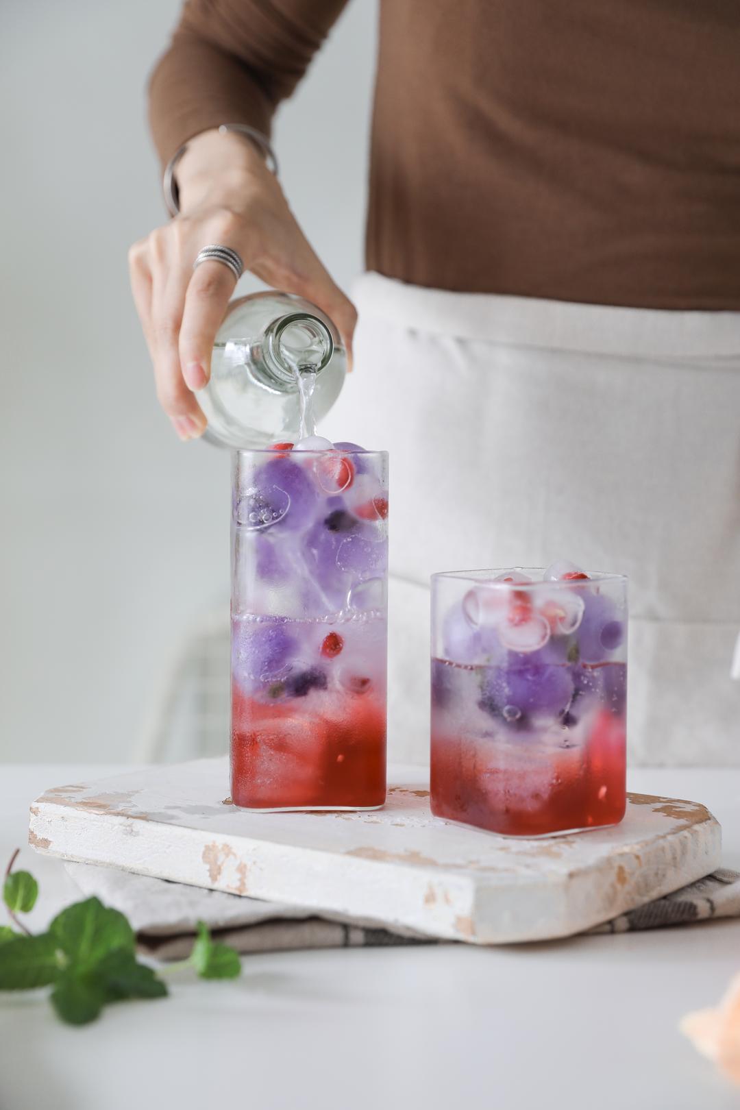 秋季治愈系石榴蝶豆花汽水的做法步骤图 G Fafa小葵 下厨房