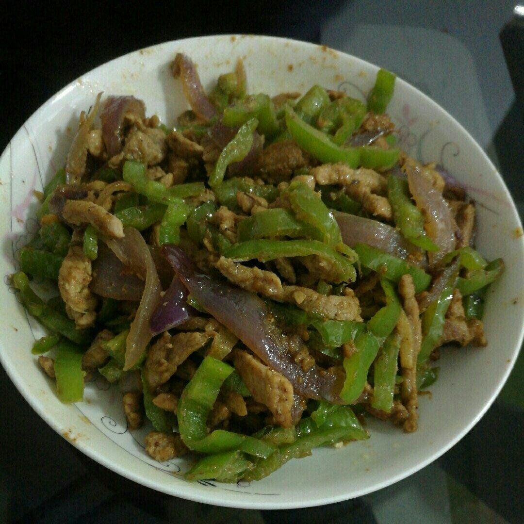 孜然青椒炒肉