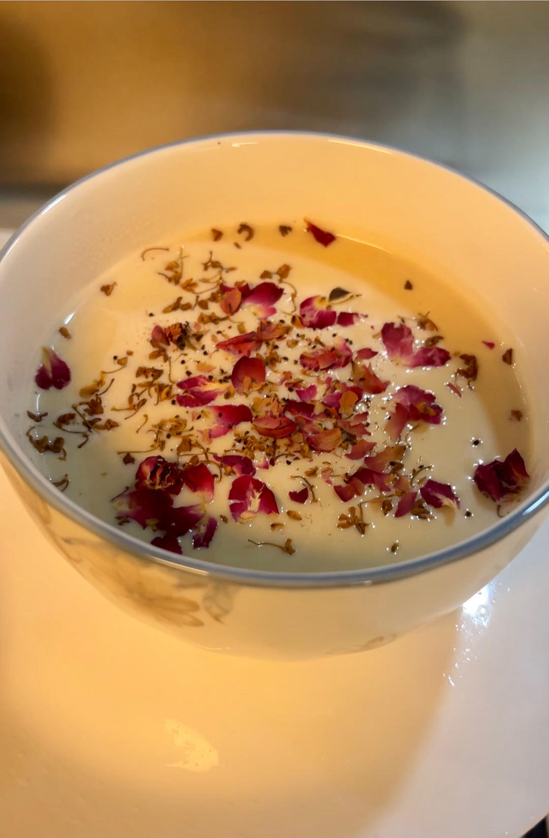 冬日暖暖桂花烤奶