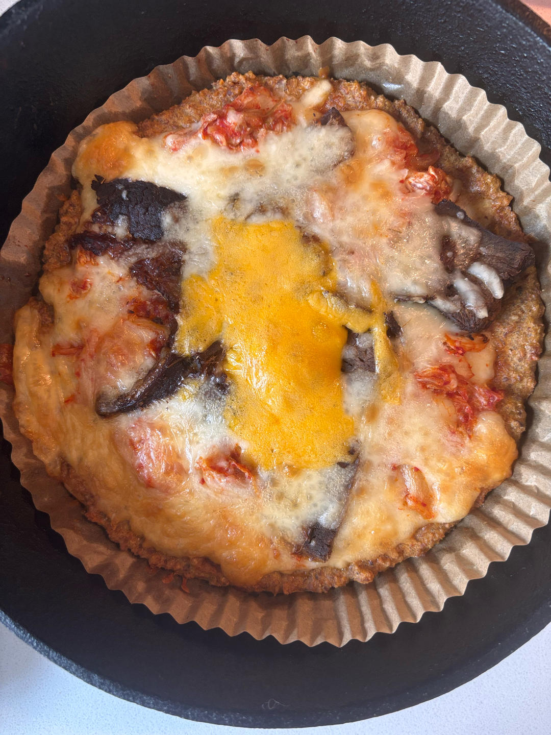 韩式泡菜芝士饼