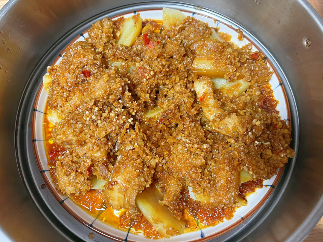 绝绝子！甩饭店几条街的粉蒸肉（粉蒸排骨）