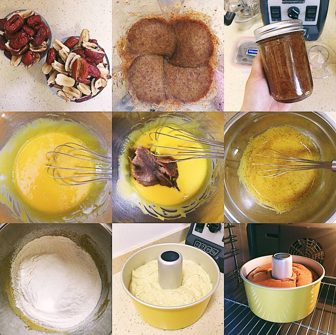 枣泥戚风（附枣泥做法）