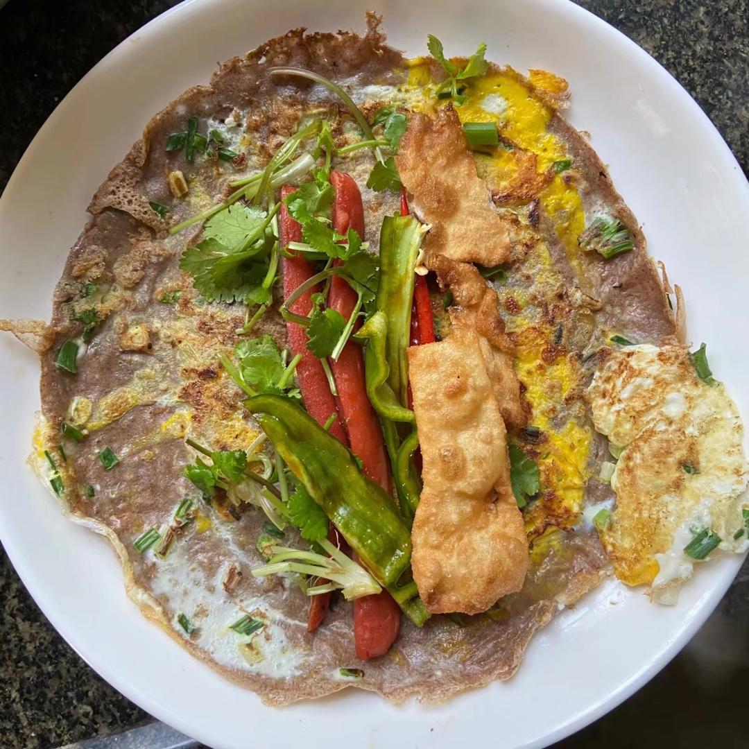 黑全麦减脂蔬菜饼