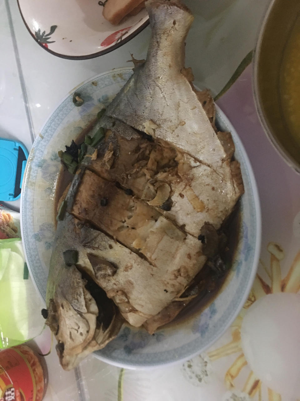 传统中式红烧平鱼