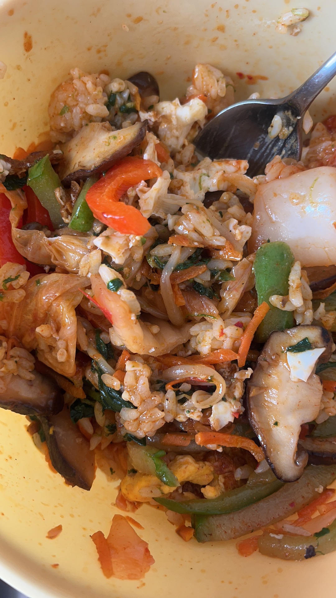 超健康的低脂蔬菜拌饭