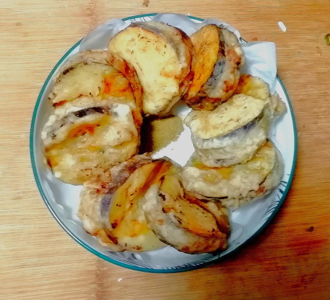 香炸茄盒-家乡的味道 Stuffed Fried Eggplant with Pork