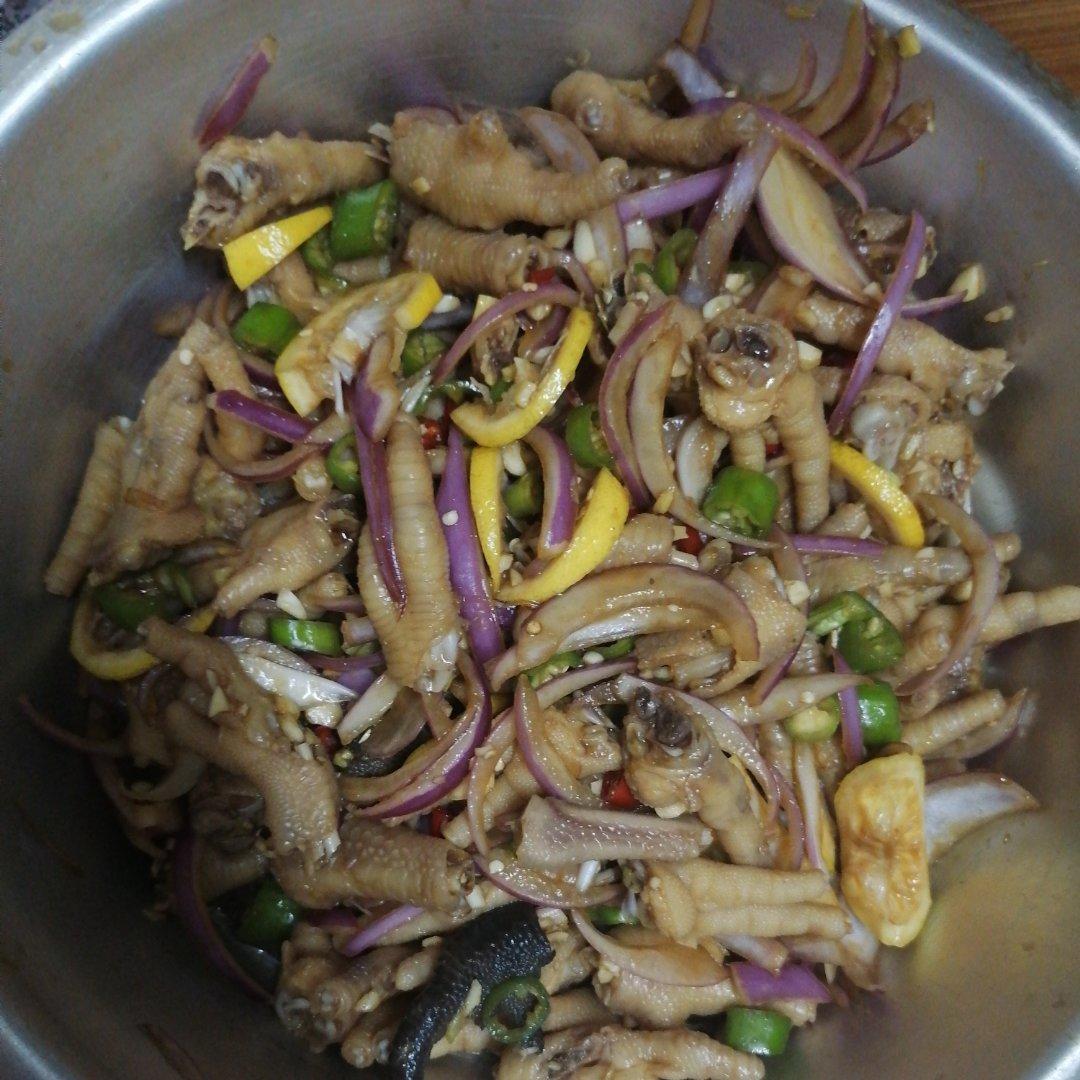 【柠檬酸辣鸡爪】自制超级无敌美味的网红鸡爪