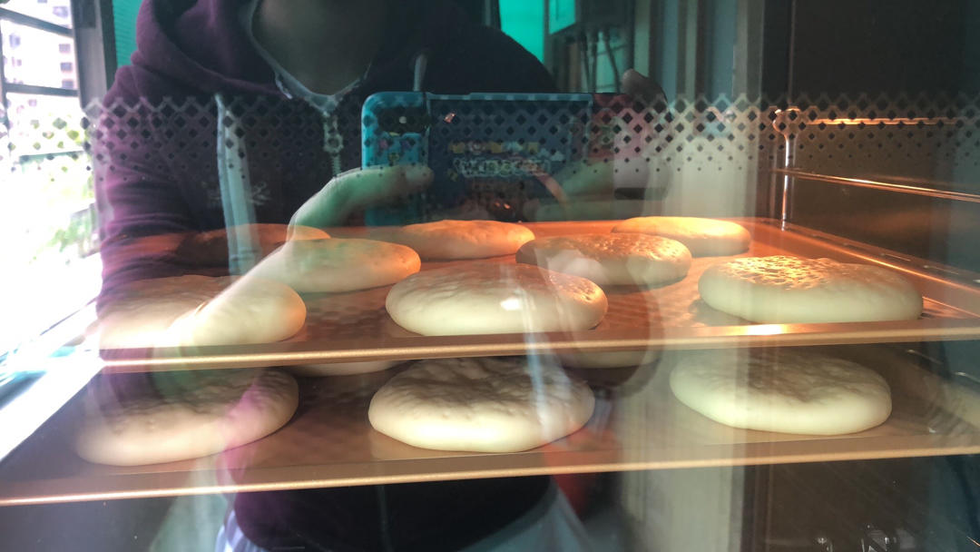 🍕快手简单｜一次发酵｜可可爱爱火腿披萨小面包｜学生早餐