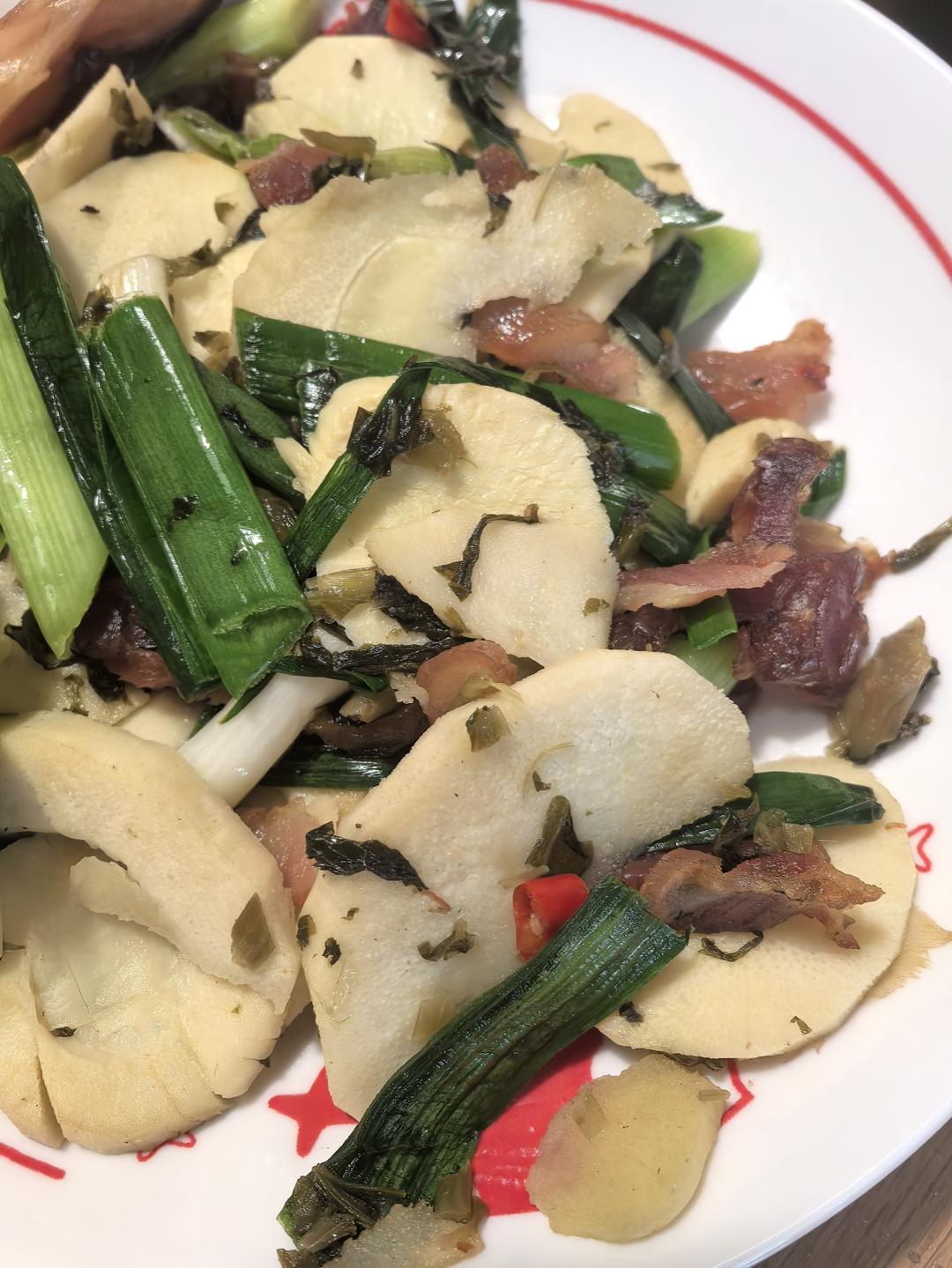 冬笋炒腊肉