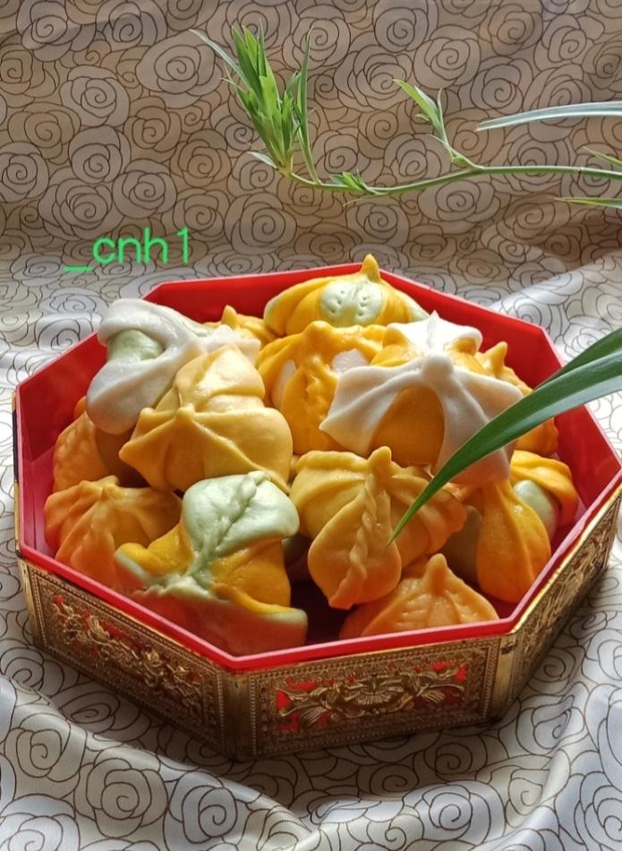 花儿馒头26*豆沙三角包的做法