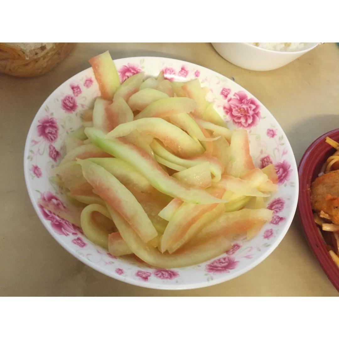 清炒西瓜皮