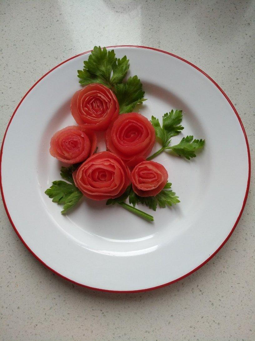 疏桐zqq做的西红柿玫瑰花