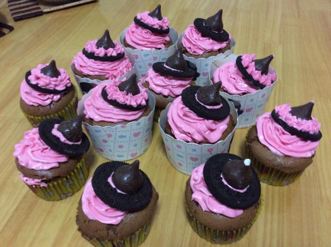 【万圣节】女巫帽子cupcake—美的T7-L382B智烤大师