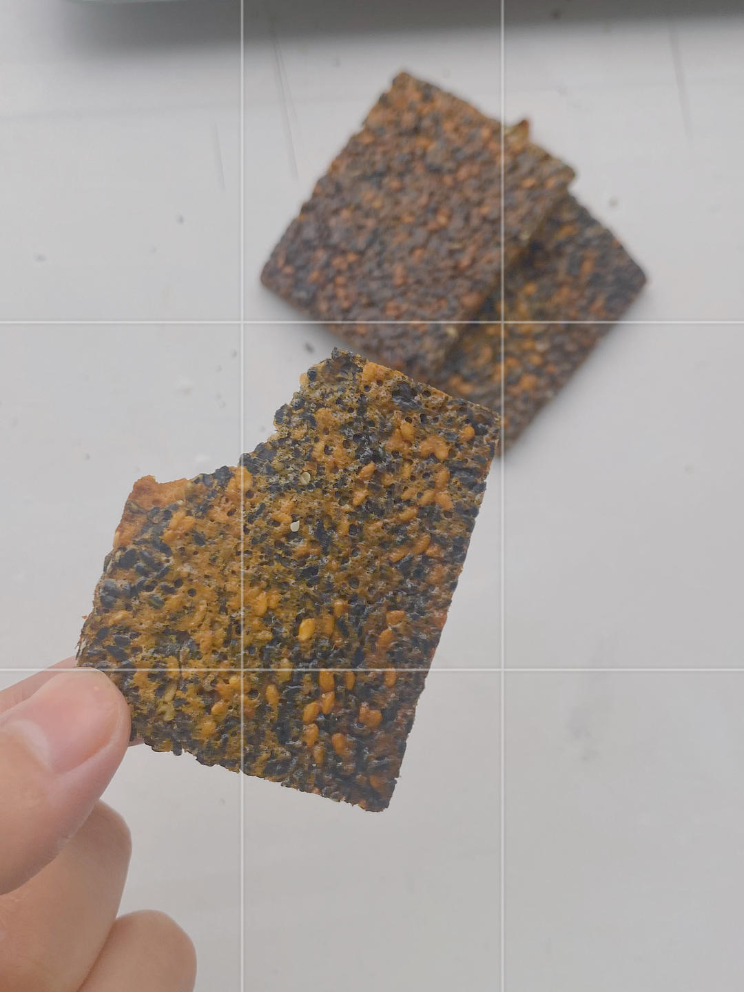 香酥的芝麻薄脆，风炉版