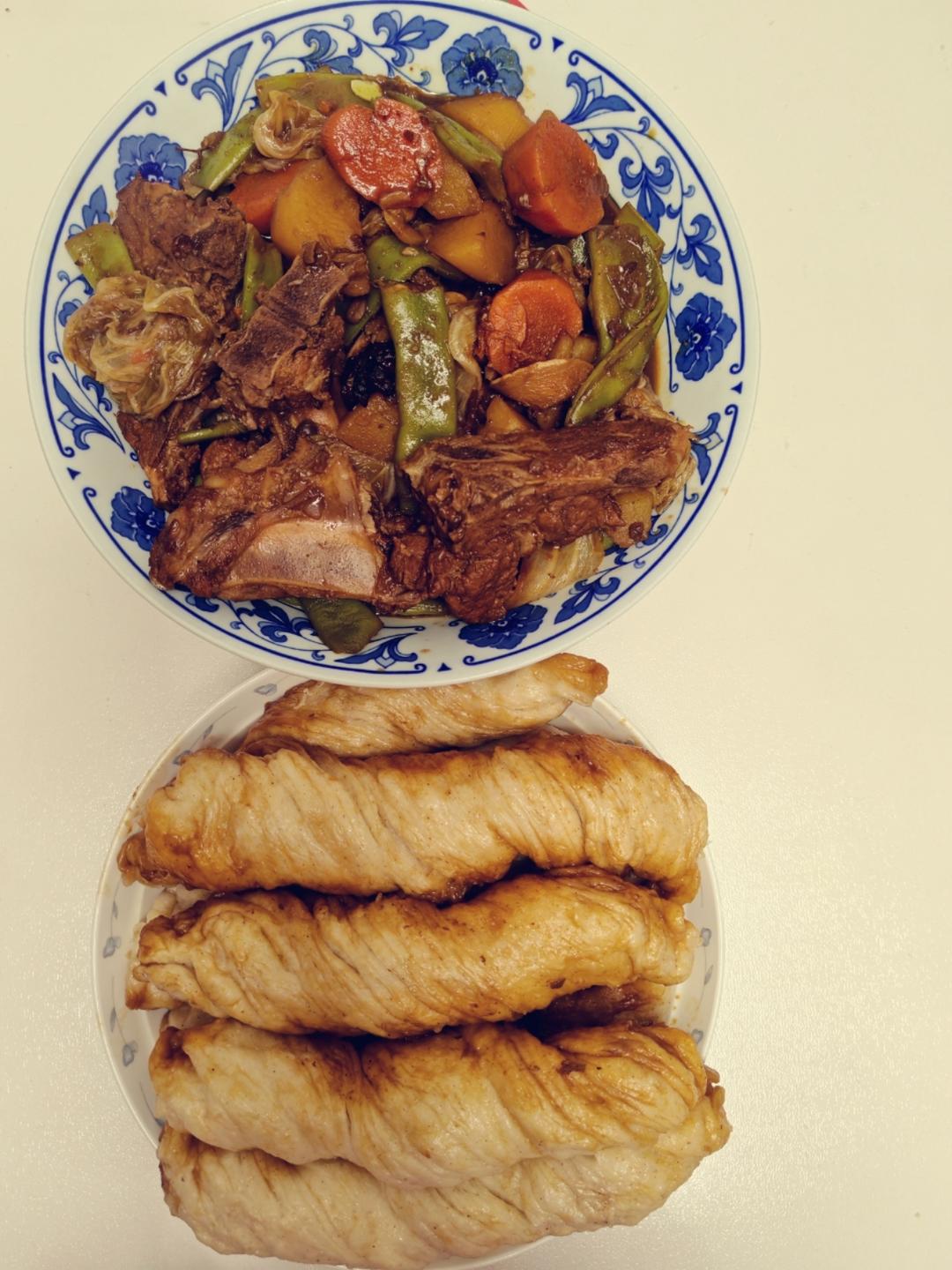 饭菜一锅出－土豆玉米排骨焖卷子【超详细】