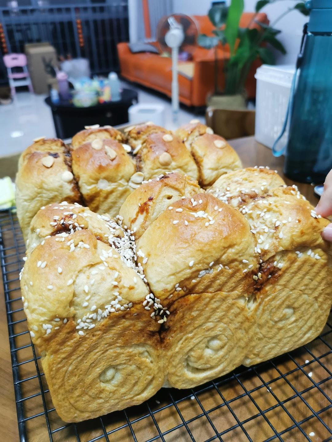 拿铁咖啡风味全麦吐司🍞疯狂消耗淡奶油‼️