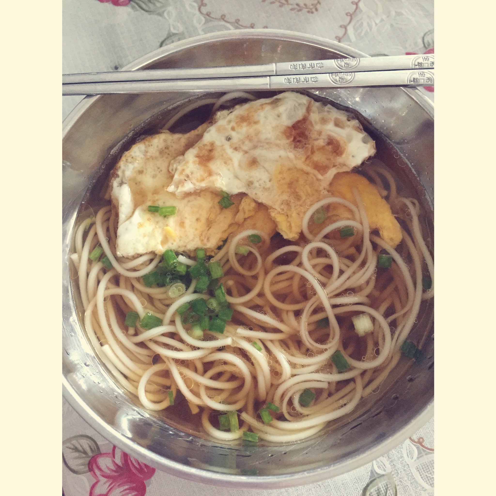 小葱麻油酱油面