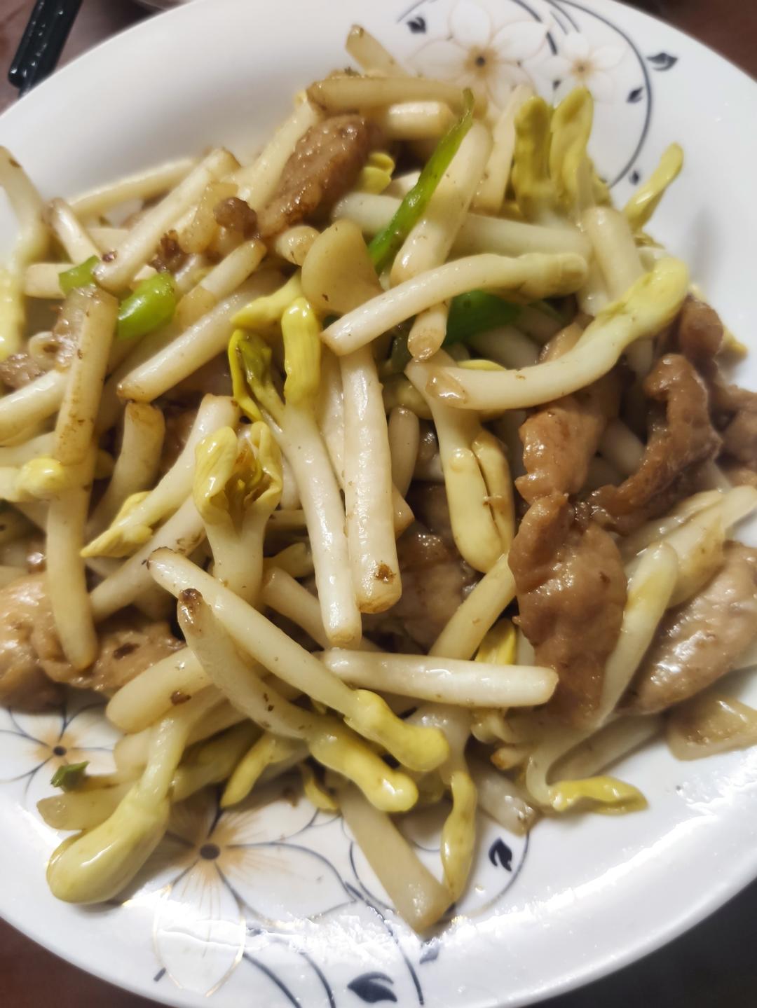 花生芽炒肉