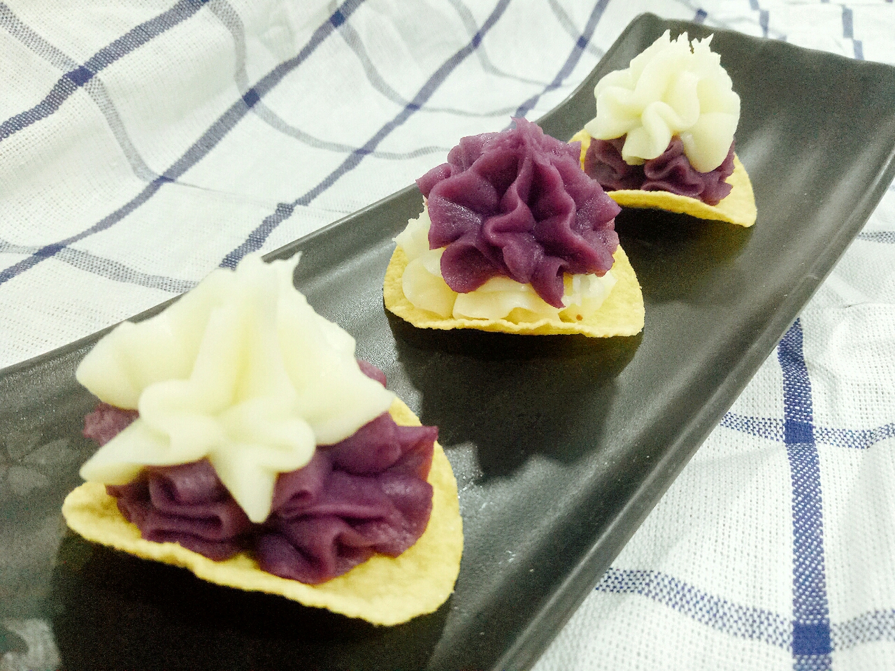 淮山紫薯双色冰激凌的做法 步骤6