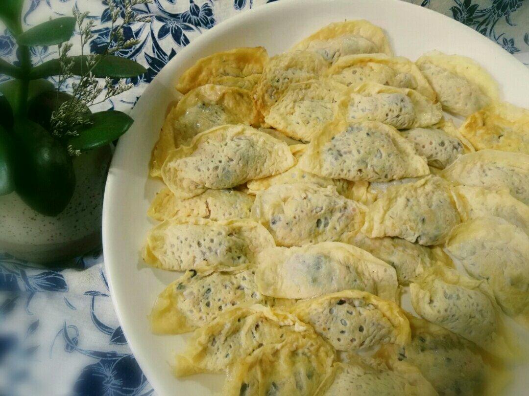 荠菜冬笋猪肉蛋饺