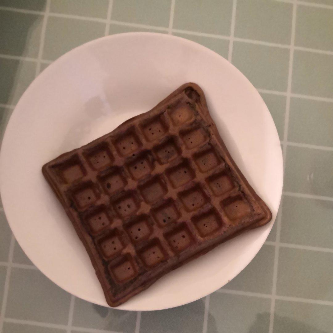 可可糯米华夫饼