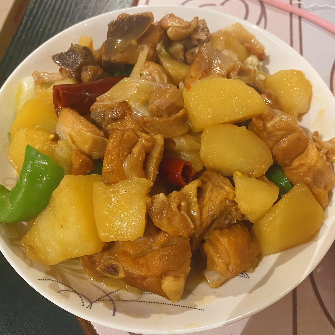 新疆大盘鸡 一个人的小盘鸡