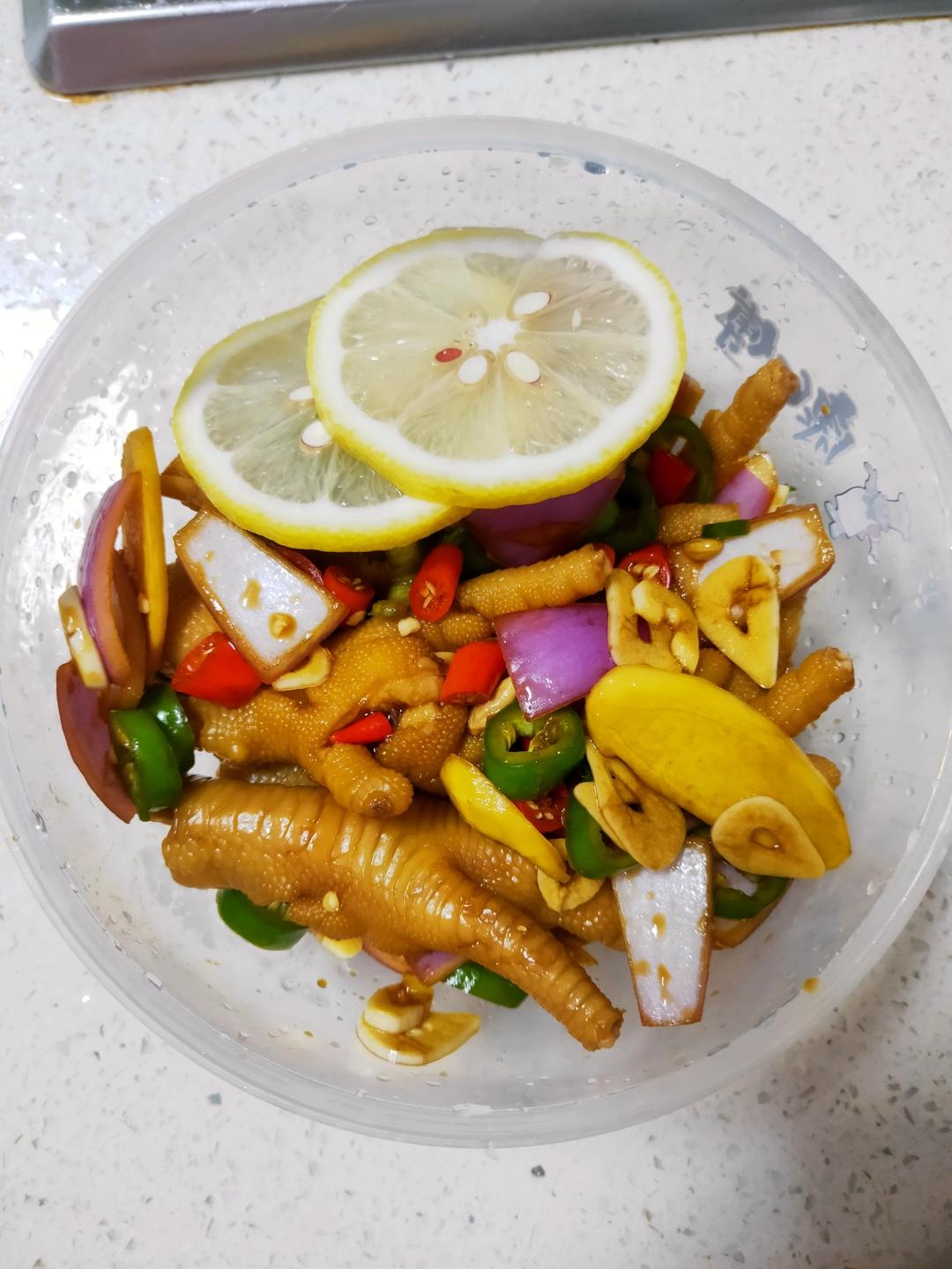 【柠檬酸辣鸡爪】自制超级无敌美味的网红鸡爪