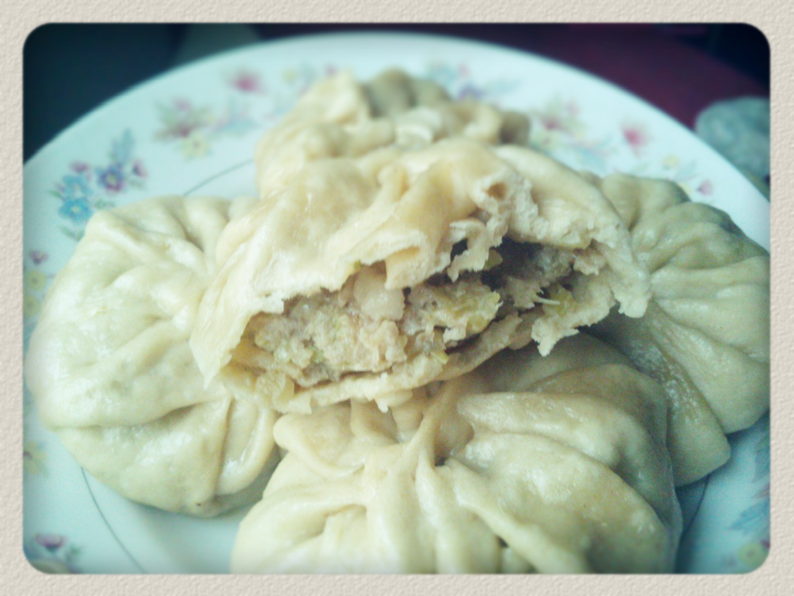 芹菜猪肉包子-----一次性发酵法