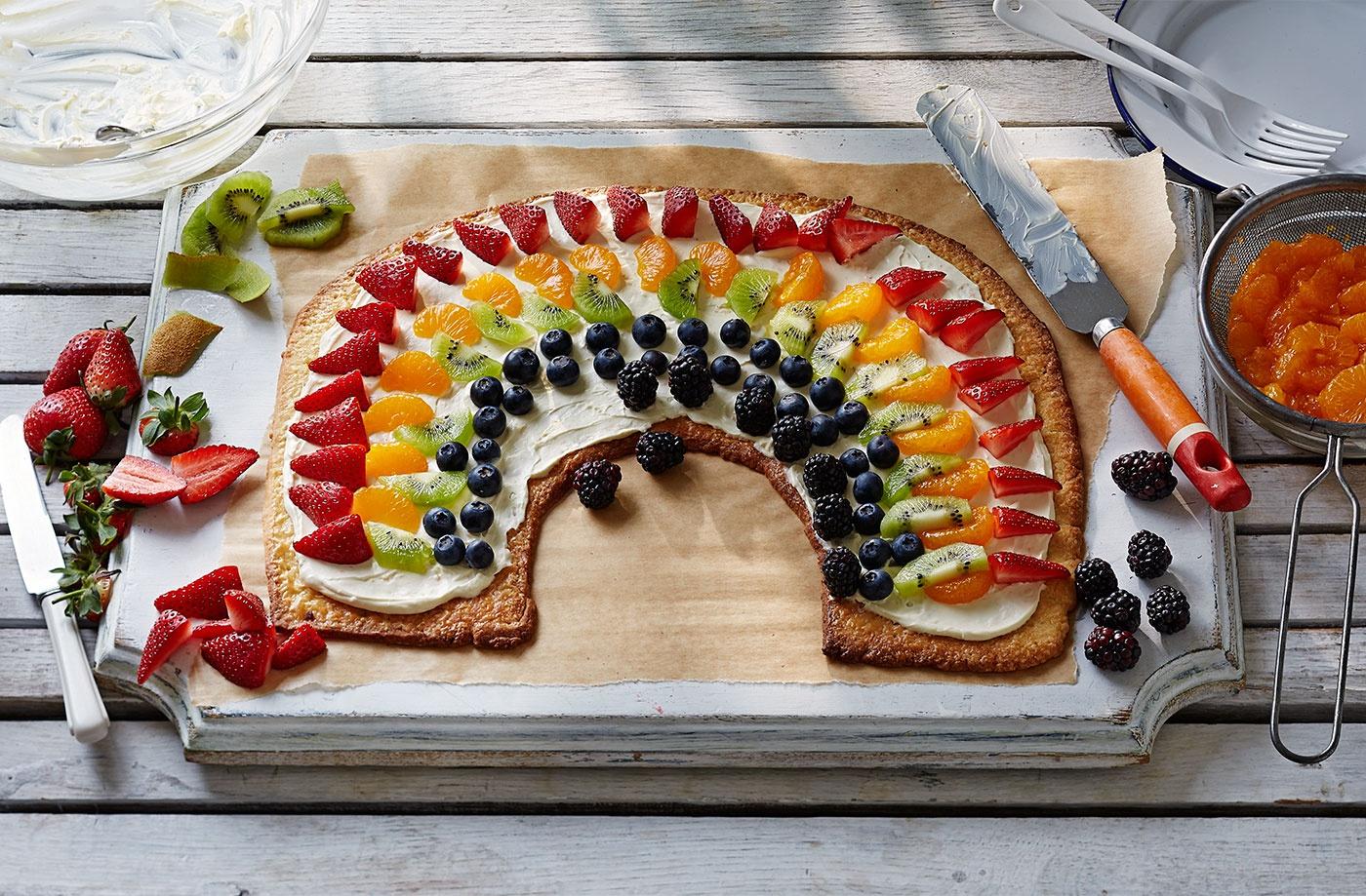 彩虹水果Pizza的做法