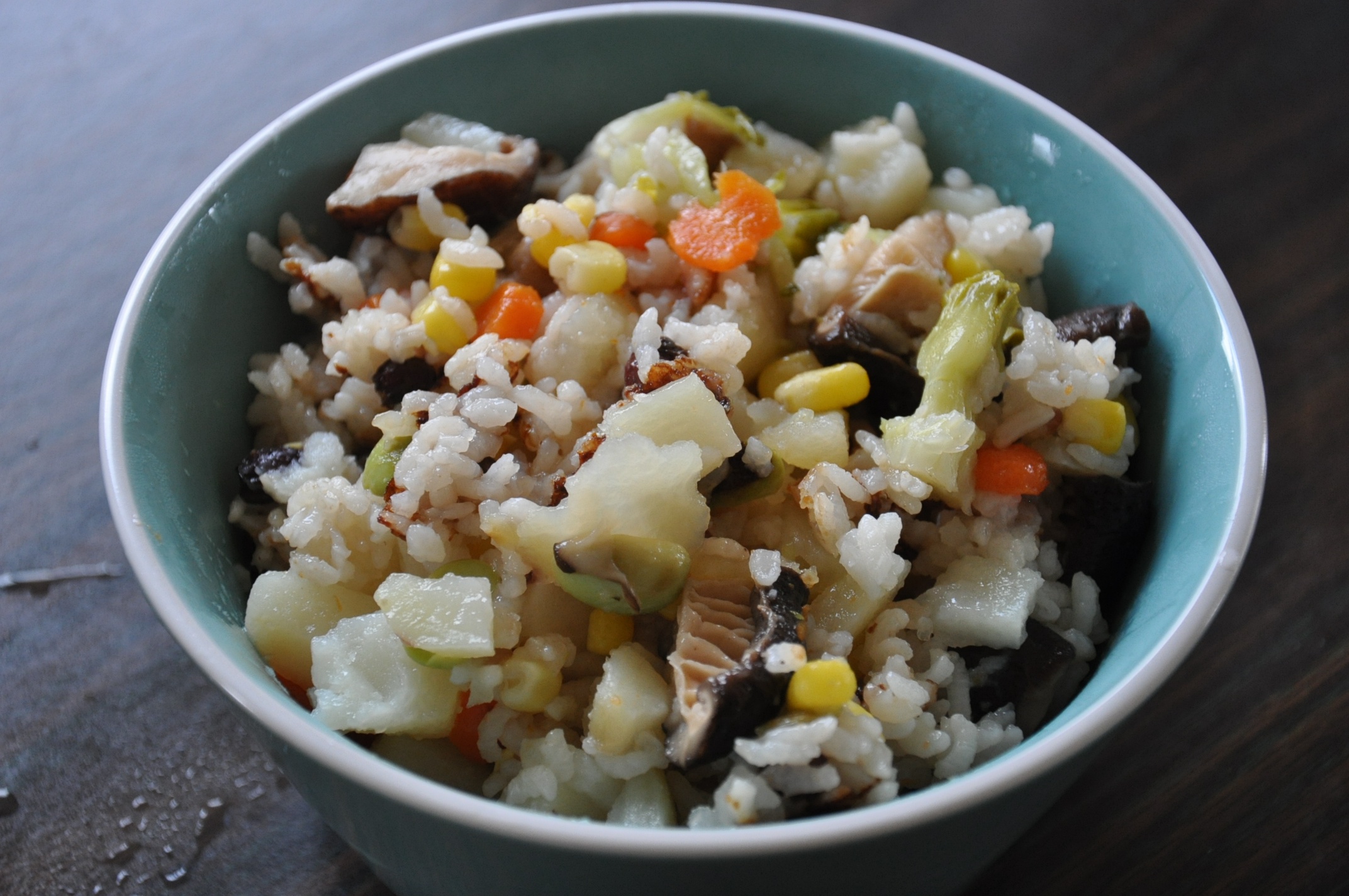 懒人电饭锅玉米萝卜闷饭