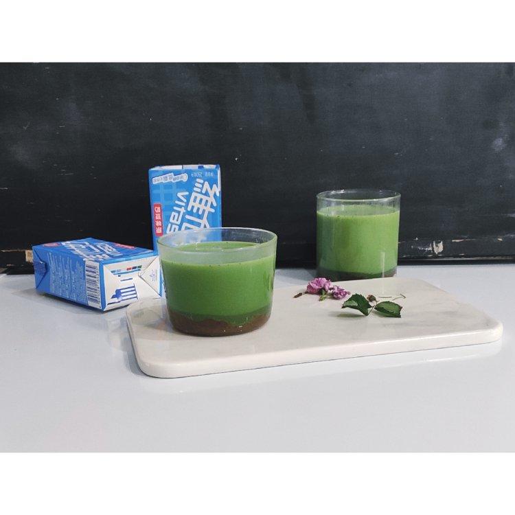 维他奶宝藏茶—自制奈雪の茶（抹茶红豆沙豆奶）