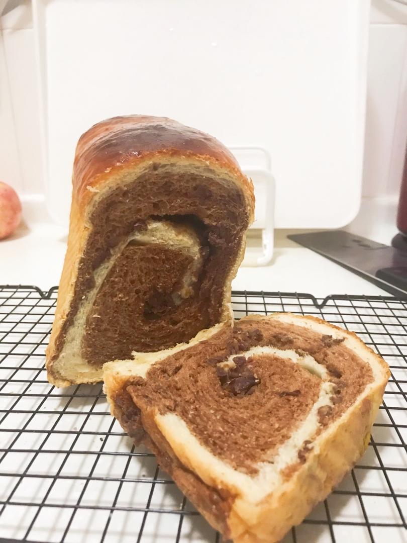 双色吐司-抹茶红豆/紫薯红豆