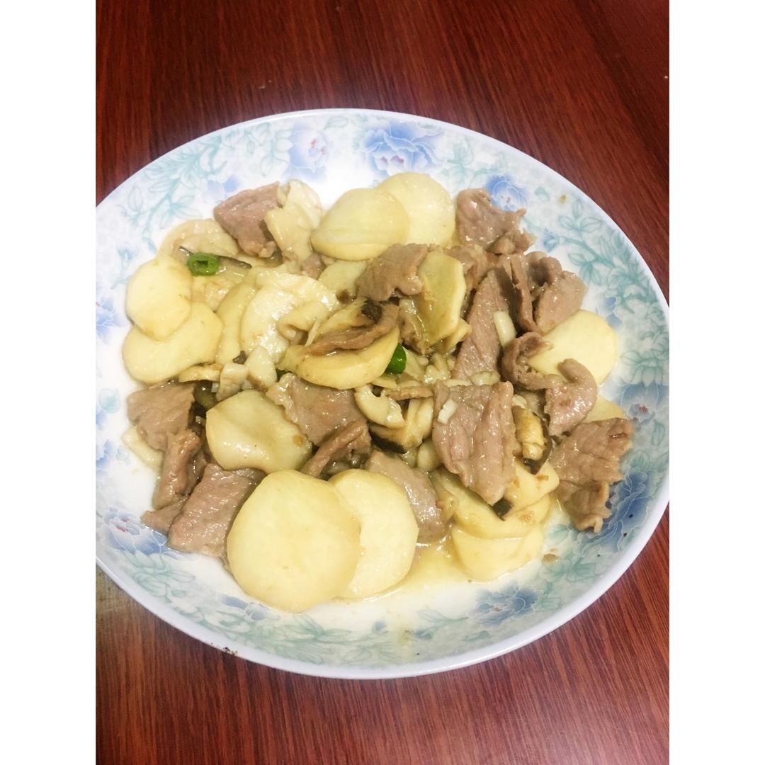 杏鲍菇炒肉片