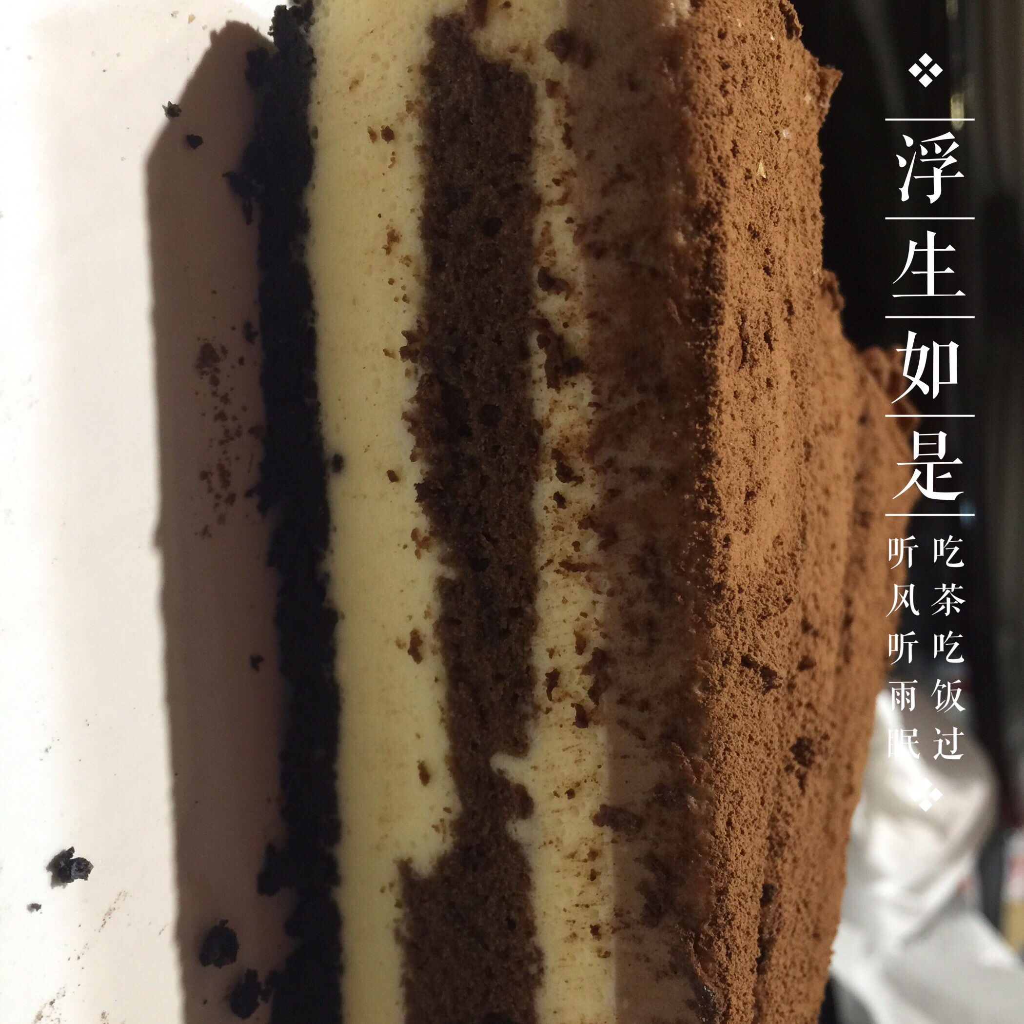 提拉米苏（巧克力海绵蛋糕版）