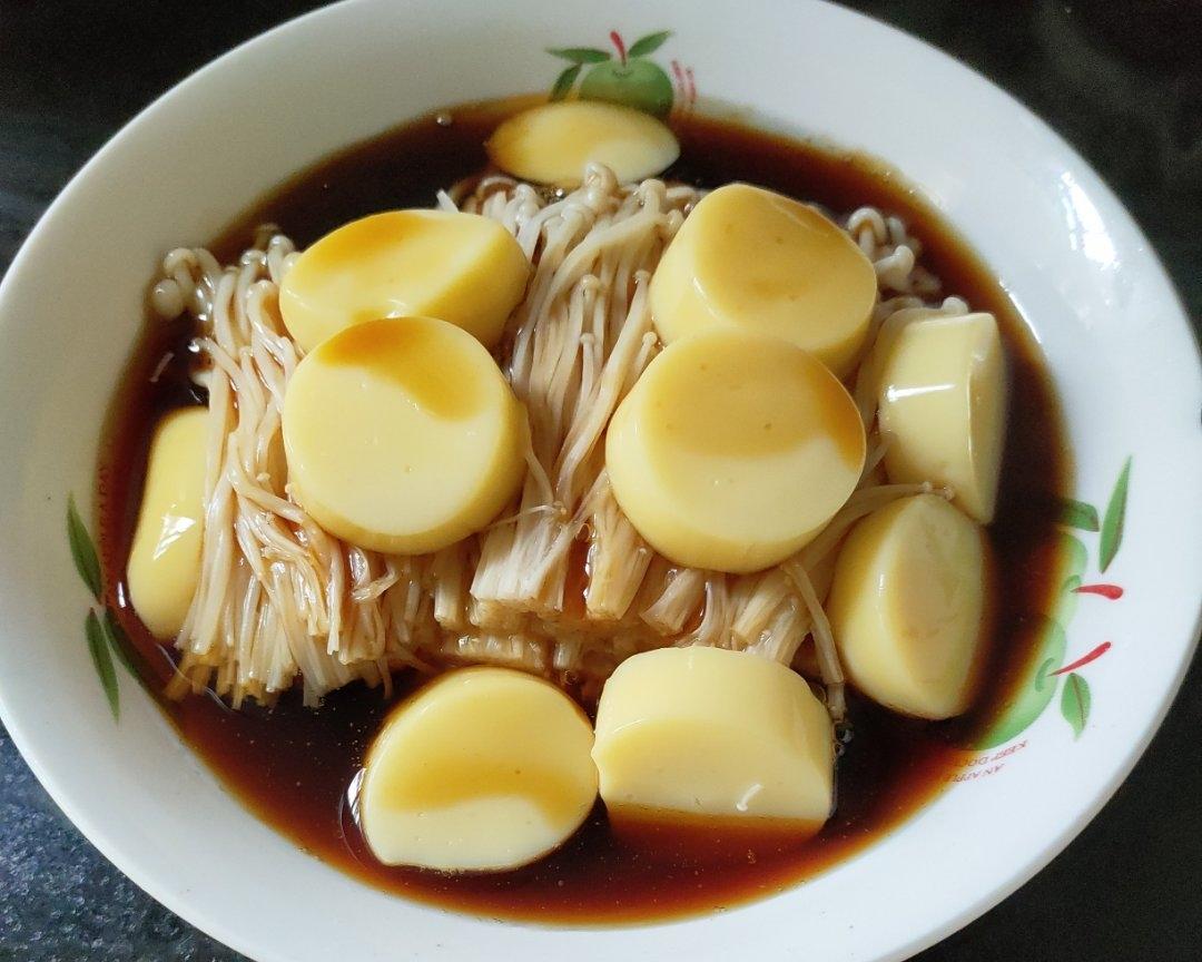 蒸金针菇日本豆腐