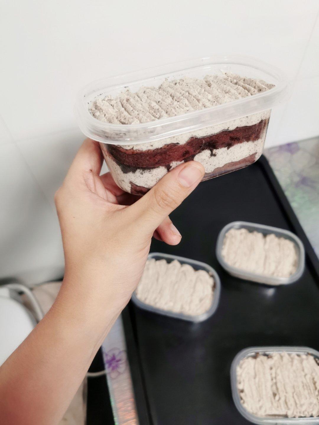 奥利奥咸奶油可可盒子蛋糕