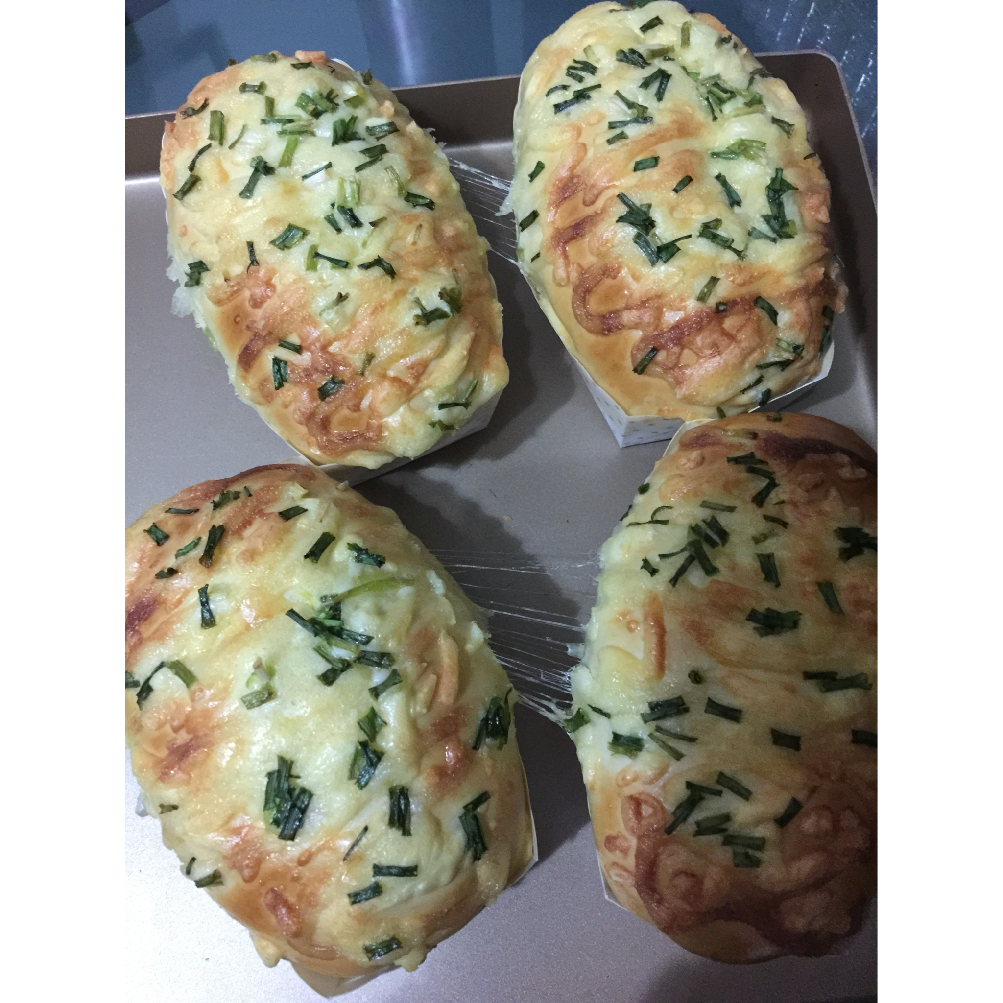 火腿肠早餐面包（一次发酵法）