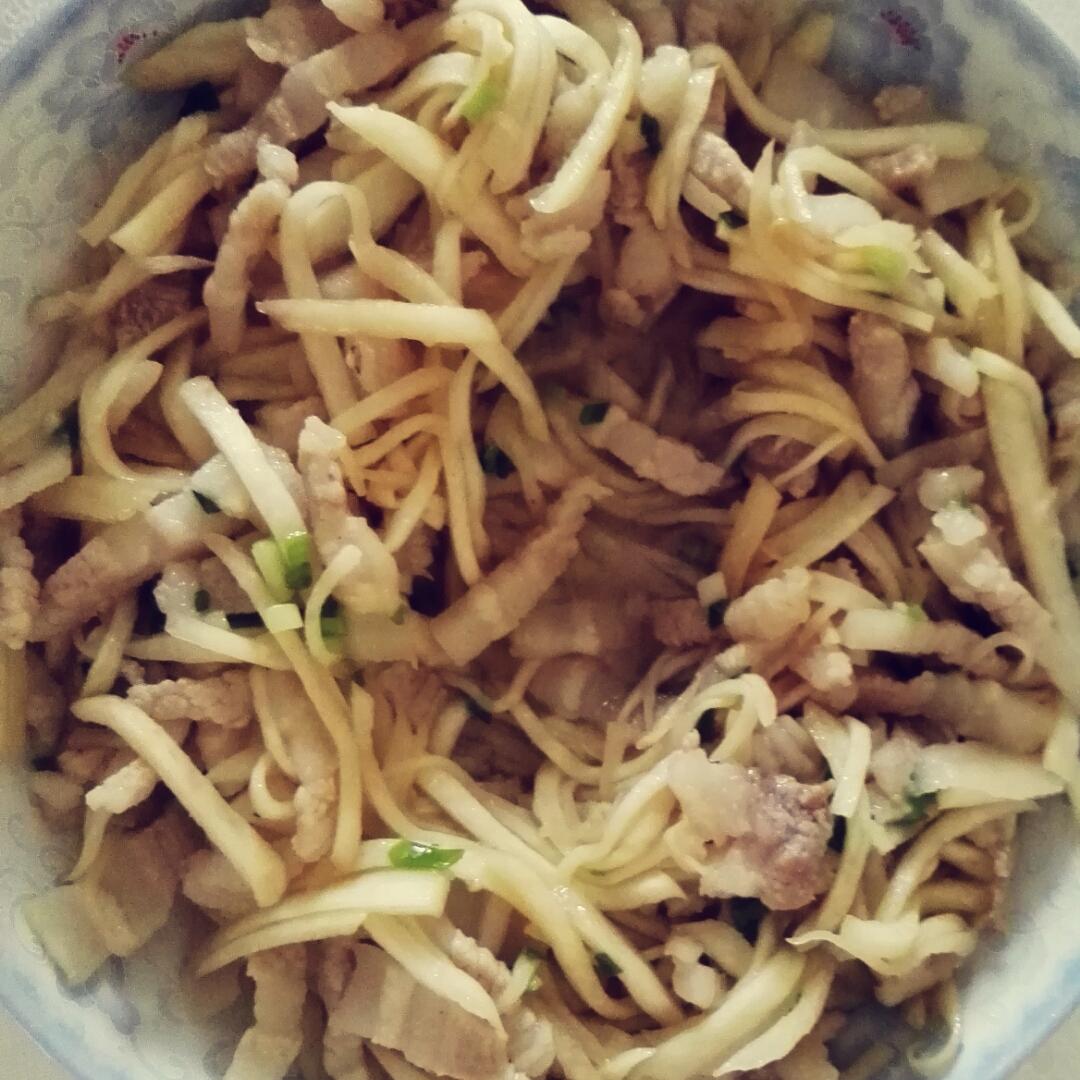 茭白炒肉丝