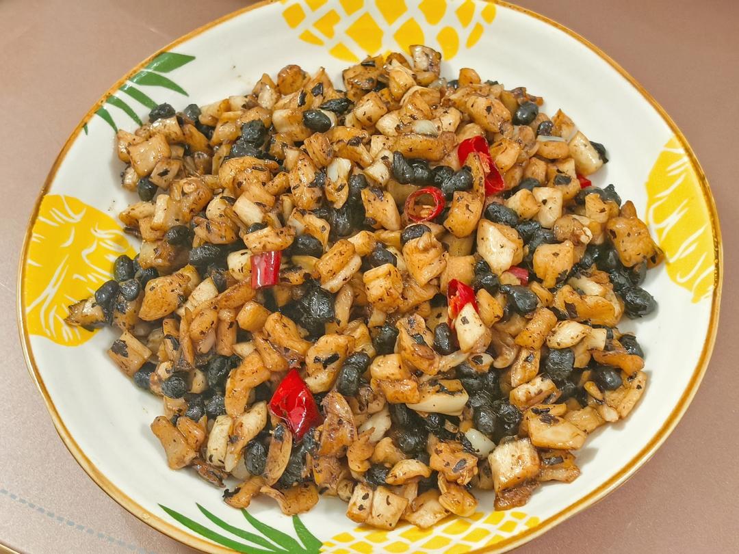 萝卜干炒豆豉的做法