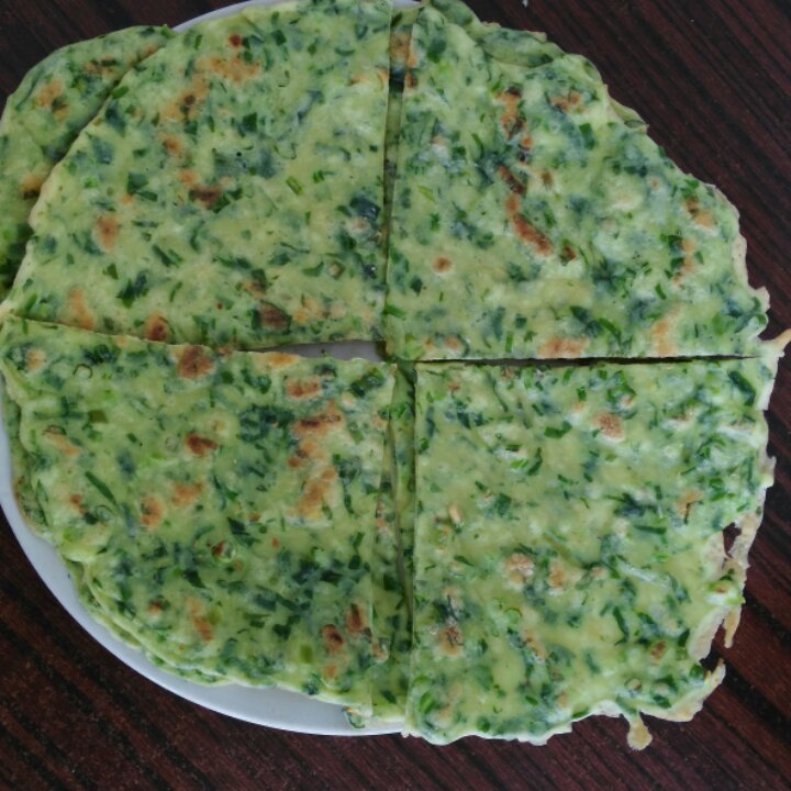 菠菜鸡蛋饼