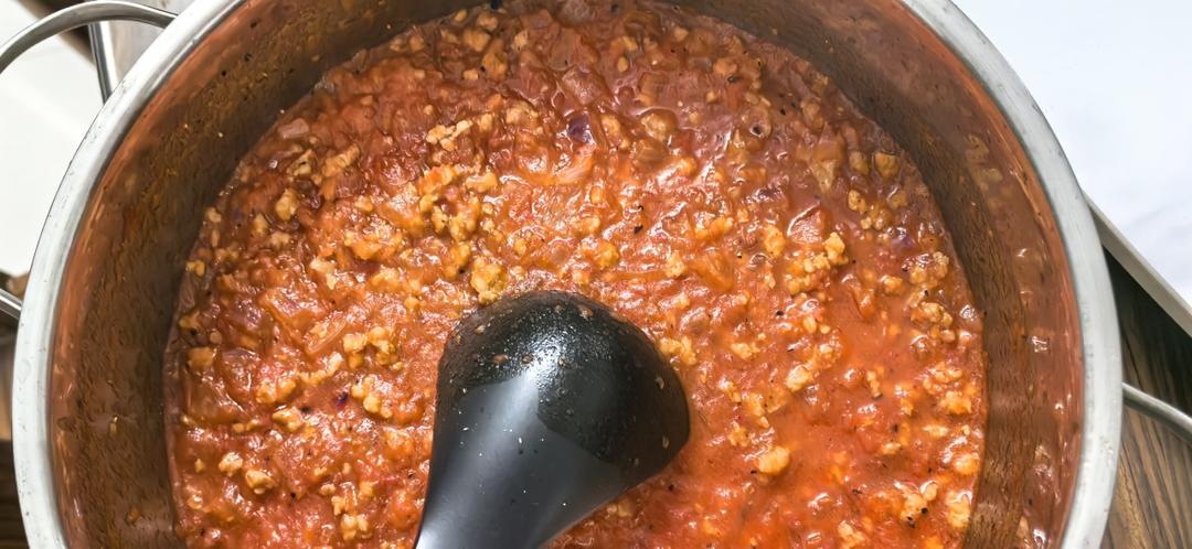 （完胜必胜客的）番茄肉酱意大利面～