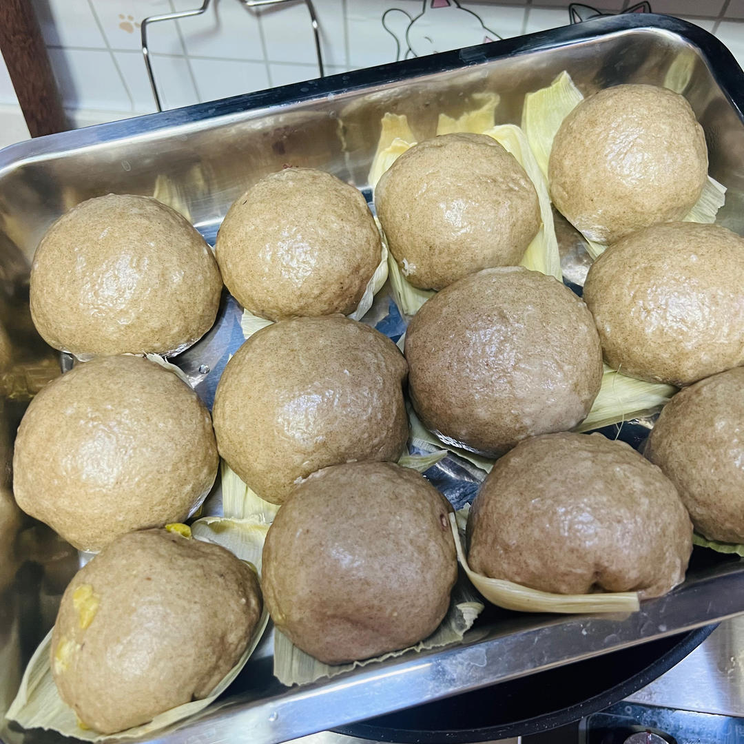 一次醒发，又喧又软，荞麦馒头……