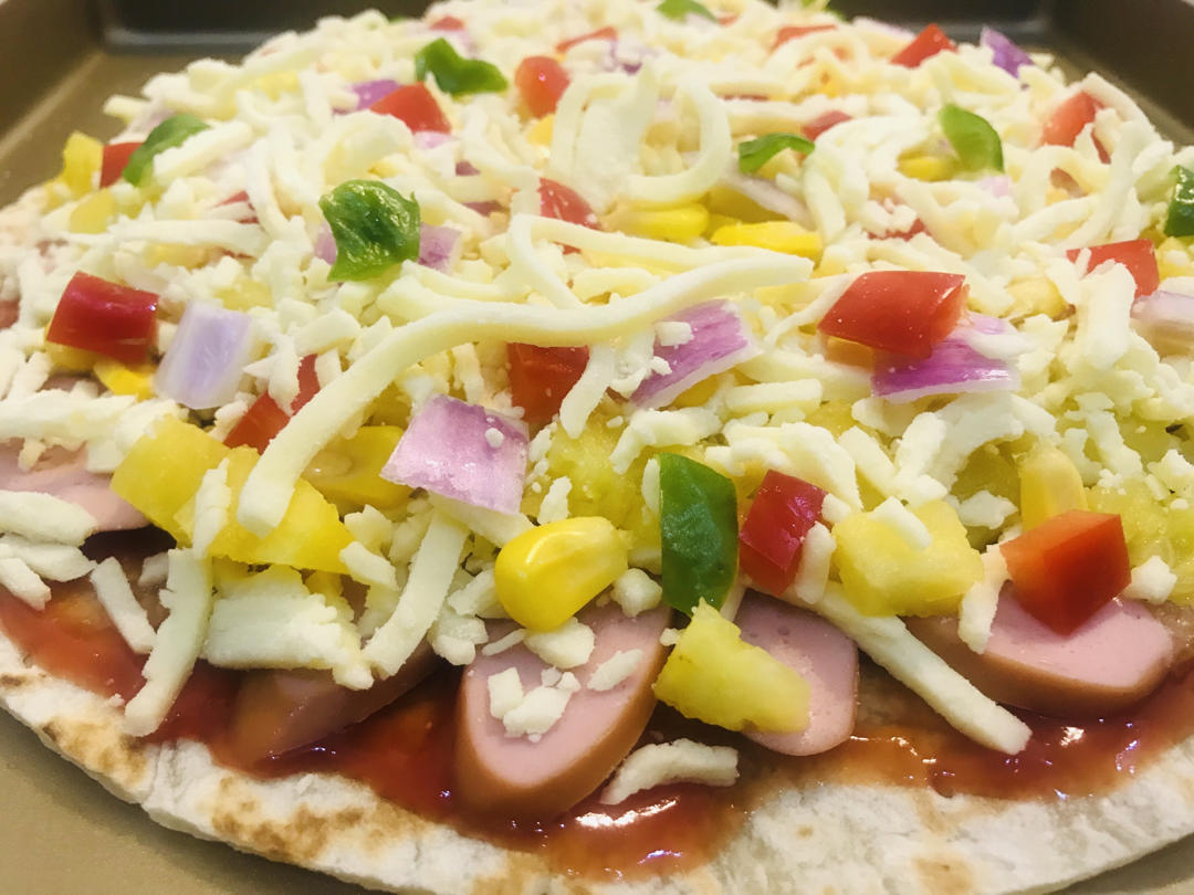夏威夷pizza（附饼底冷冻法）
