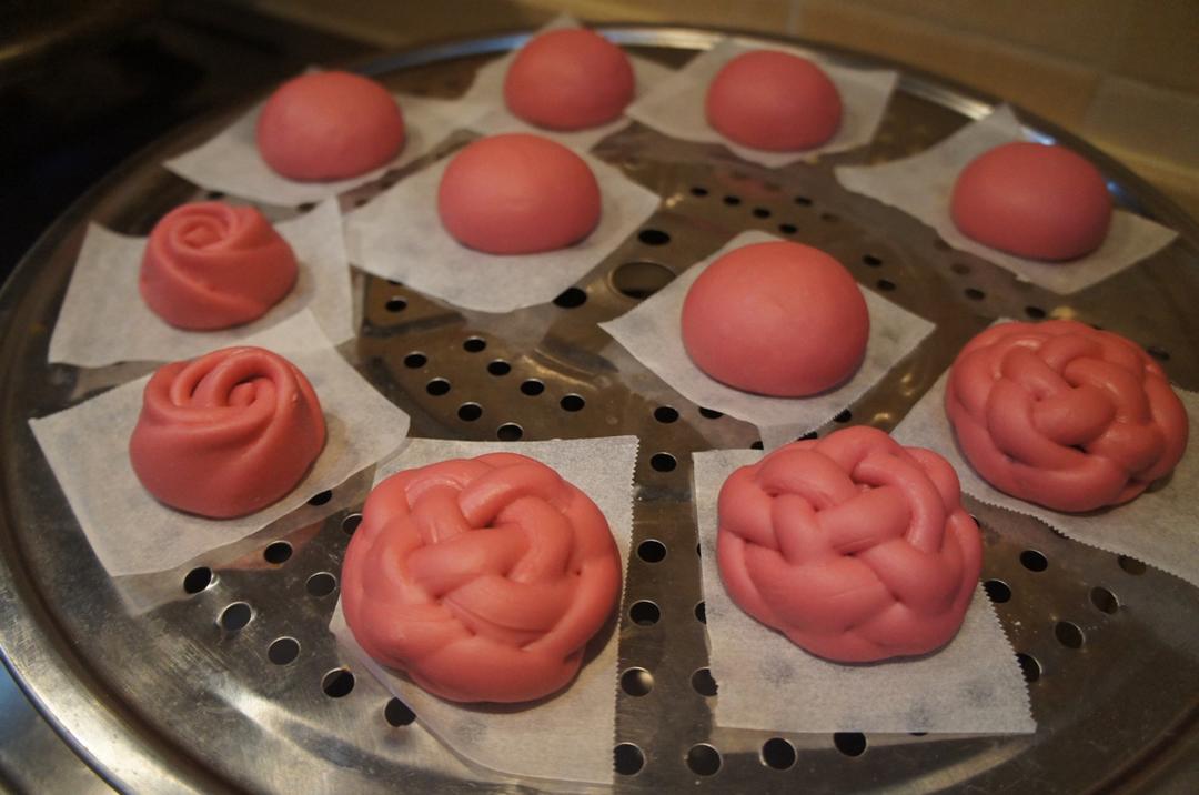 发酵面团-绣球包