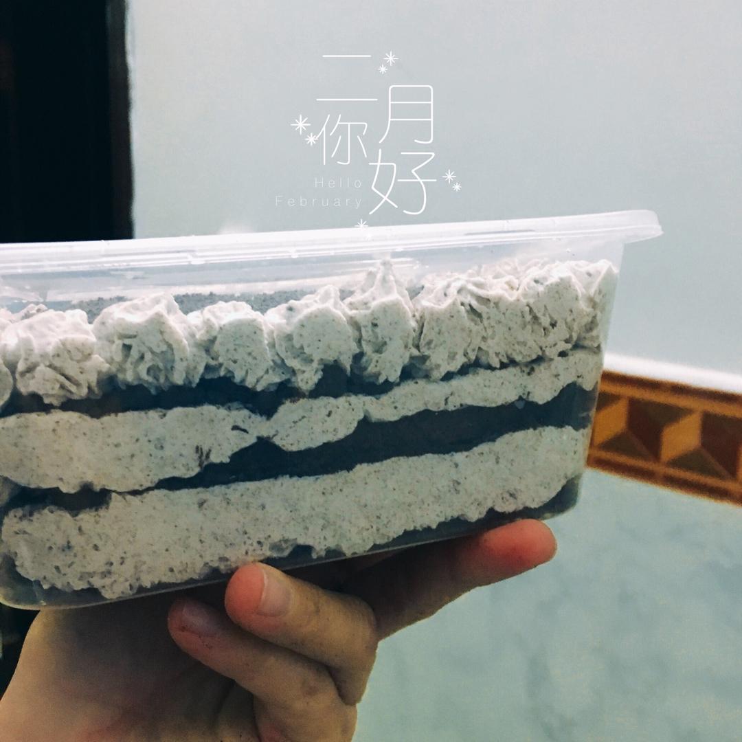 好吃到流泪的奥利奥咸奶油盒子蛋糕