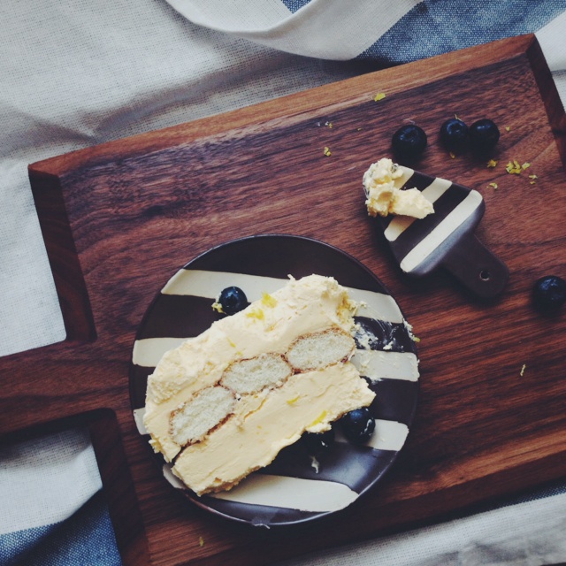 柠檬蓝莓冰淇淋蛋糕Semifreddo